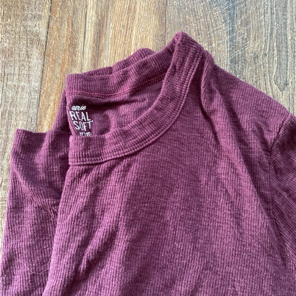 Aerie Real Soft Ribbed Long Sleeve - Picture 8 of 9